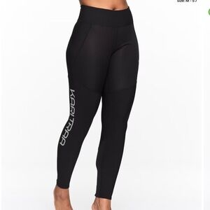 Kari Traa Womens sz XS Black Slim Fit Workout Tirill Tights new